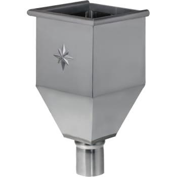 [276781240] VMZINC regnvandskasse, ZINC NATUR - 76 mm studs