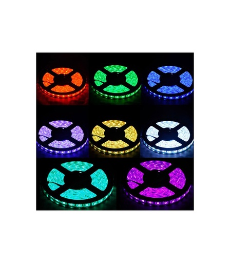 [50502118] 4,8W/m RGB stænktæt LED Strip - 5m