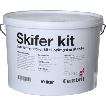 [278877010] Cembrit skiferkit spand á 10 liter. Til natur/fibercementskifer