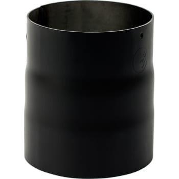 [318495130] 130 mm Metalbestos Sorte røgrør overgang iØ 135 mm/uØ 129 mm