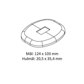 [323492829] Stor roset til panelradiator- og LK ben