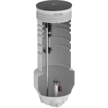 [391385054] Grundfos 600 x 2000 x 50 mm PE-pumpebrønd t/sort, m/APG.40.10.A1