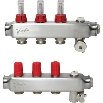 [402037003] Danfoss SSM manifoldsæt 3+3 m/flowmetre og endestykke