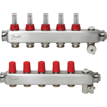 [402037005] Danfoss SSM manifoldsæt 5+5 m/flowmetre og endestykke