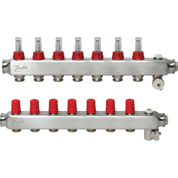 [402037007] Danfoss SSM manifoldsæt 7+7 m/flowmetre og endestykke