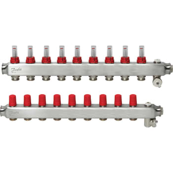[402037009] Danfoss SSM manifoldsæt 9+9 m/flowmetre og endestykke