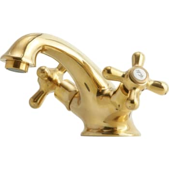 [701852105] Lavabo Retro 2-grebs håndvaskarmatur med løft-op bundventil mess