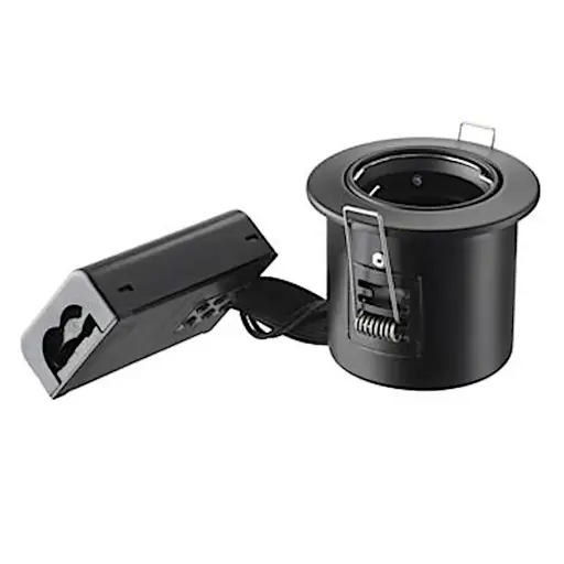 [5442529584] Indbygningsspot 230 v GU10 Max 7W Led Sort