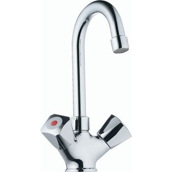 [702324104] Børma Standard med C-tud, krom, 2-grebs, 100mm