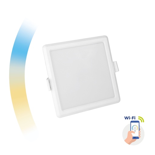 [SLI038018CCT] 6W Led indbygnings panel 112*112mm med Justerbar kelvin