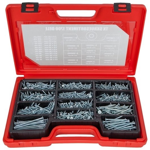 [89244993] Praktisk torx skruesortiment 1700 dele