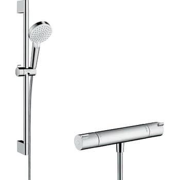 [722383440] Hansgrohe Crometta Vario brusesæt med Ecostat 1001 CL termostat, krom