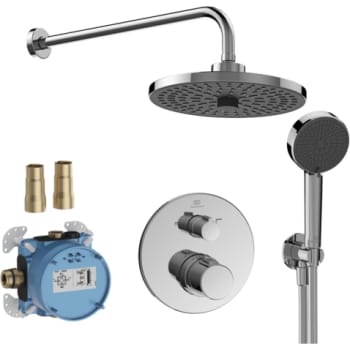 [722582844] IDEAL STANDARD CERATHERM T100 | INDBYGNINGSSÆT BRUS I KROM