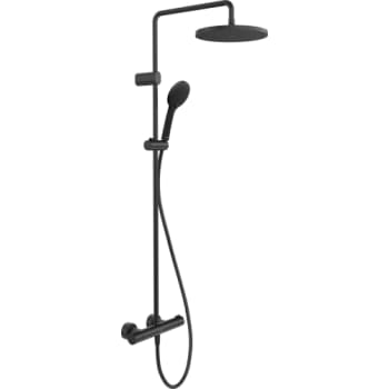 [722649801] Duravit brusesystem 1000 i sort mat, inkl hånd/hovedbruser