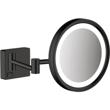 [771966301] Hansgrohe AddStoris barberspejl 2arme/3xforstør m/LED lys, mat sort