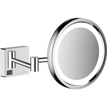 [771966304] Hansgrohe AddStoris barberspejl 2arme/3xforstør m/LED lys, krom