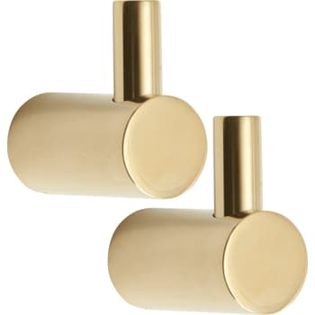 [775143205] Lavabo Luna håndklædekrog mellem 2 stk messing