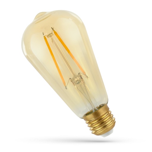 [WOJ+14079] 2W LED Retro pære E27 2700 K Guld