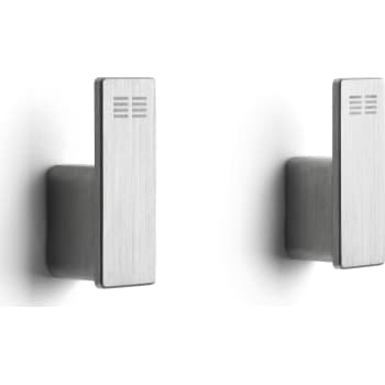 [775380126] Unidrain Reframe håndklædekrog (2 stk) -børstet stål