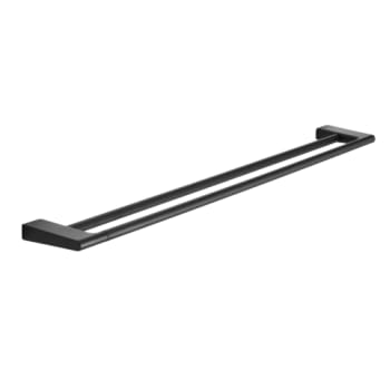 [775712431] Håndklædestang, dobbelt, 810 mm, mat sort