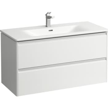 [782278260] LAUFEN PALACE møbelpakke m. 2 skuffer 100 cm, mathvid