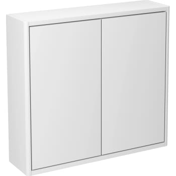 [784420130] Graphic vægskab 60x55x16 cm med 2 låger hvid glat