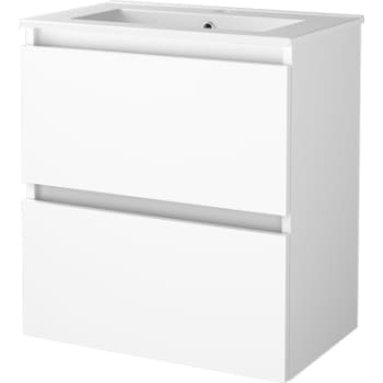[786010030] Sanibell Basicline kompakt møbelsæt 61x39,5cm hvid højglans