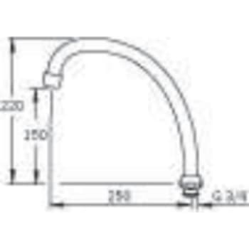 [745131027] ORAS SVINGTUD 250MM 3/4"