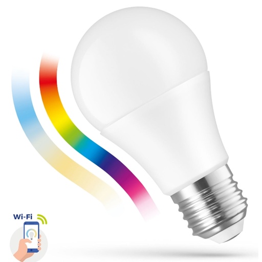[WOJ+14412] 9W LED E27 Pære med RGBW, Dæmpning og WI-FI