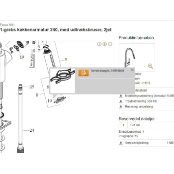[745151068] Hansgrohe servicenøgle