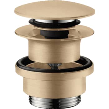 [747042012] Hansgrohe push-open BV 1 1/4", børstet bronze