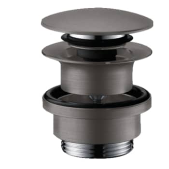 [747042013] hansgrohe Push-Open bundventil 1 1/4", børstet sort krom 