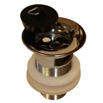 [747071010] 1.1/4" Bundventil 2-delt med prop