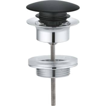 [747073001] Grohe Push up bundventil, sort (velvet black)