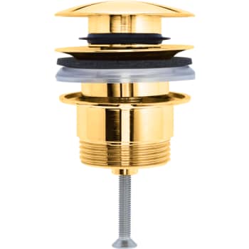 [747092025] Duravit Push-open bundventil, poleret guld