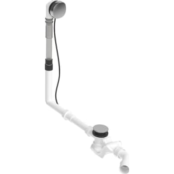 [747365520] Duravit af- & overløbssæt Quadroval, krom, afløb midt l:650mm