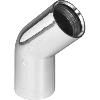 [752011033] Vinkel 45° forkromet Purus Ø32 mm indstik PP