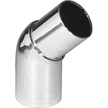 [752011133] Vinkel 45° forkromet Purus Ø 32 mm indstik/spids PP