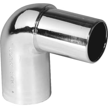 [752014133] Vinkel 90° forkromet Purus Ø 32 mm indstik/spids PP