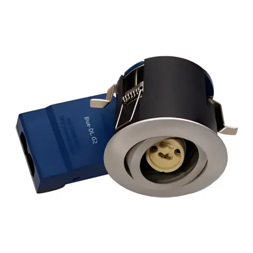 [5442523616] lndbygningsspots m. GU10 fatning - Rund børstet