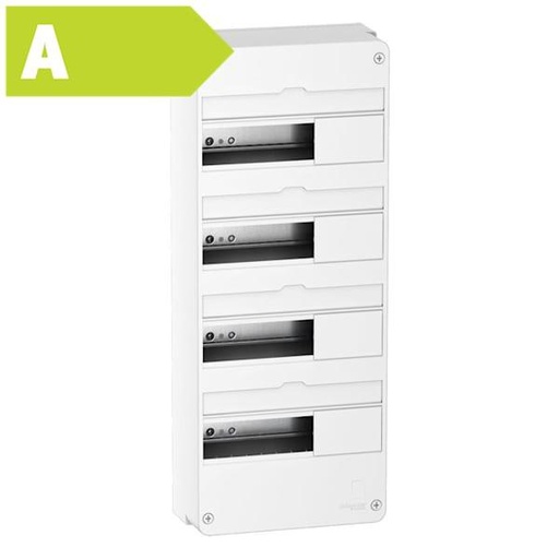 [3316413634] Resi9 CX Gruppetavle 4 x 13 modul, hvid