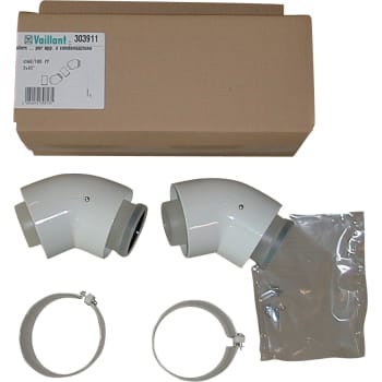 [342284831] Vaillant EcoTEC Bøjning 45° 2 stk. 60/100 mm