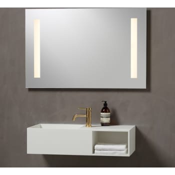 [3443457149] Spejl med lys Godhavn 90x65 cm