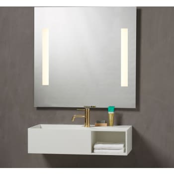 [3443457152] Spejl med lys Godhavn 90x85 cm