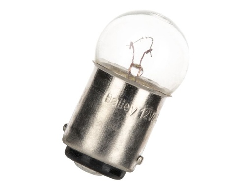 [H51247] Dværglampe - 6V / 5W Globe, Ba15d sokkel (Ø18x35mm)