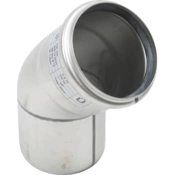 [160205375] Ø 75 mm x 45° Bøjning syrefast AISI316L/EN1.4404 BLÜCHER