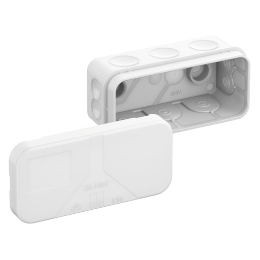 [4221642395] Membrandåse 2K-Mini-L/W, hvid, uden klemmer, 43 x 89 x 38 mm