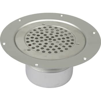 [153610346] Boligafløb circle-gulv: vinyl-rist: ø155mm-udløb: ø110mm, lodret