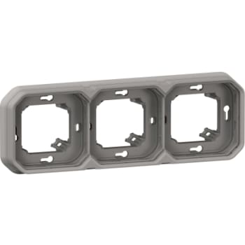 [8717405424] PLEXO 55 IP55 montageramme for planforsænket 6 modul grå