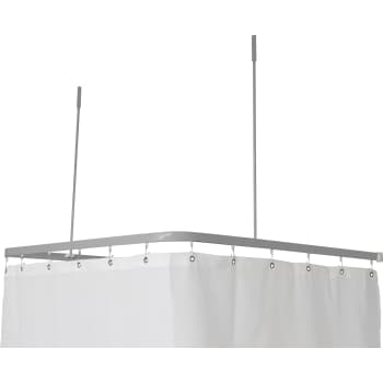 [777374102] Profil2001 8x25mm forhængstang 90x90x90cm sølv m.2loftstøtter mm